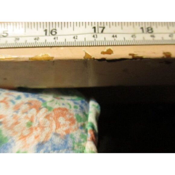 Vintage Women's Tank Top Medium 1970's Sheer Nylon Pink/Blue Flowers Stretch Med - Picture 7 of 7